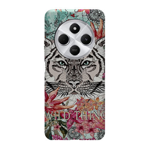 Coque Xiaomi Redmi 14C Wild Thing | Housse Antichoc Silicone Souple, Ultra Fine, Protection intégrale, Motif Floral